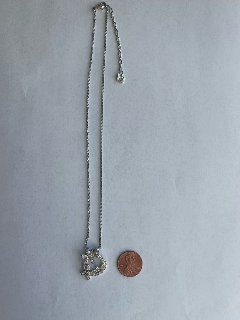 Swarovski Crystal Circle Necklace Dragonfly Butterfly Silver Tone Adjustable - Picture 8 of 11